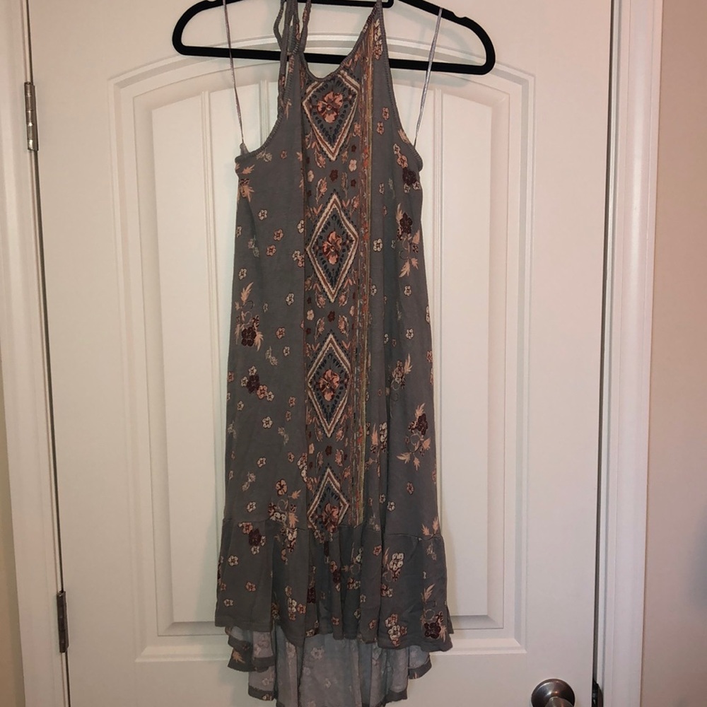 High to low halter dress